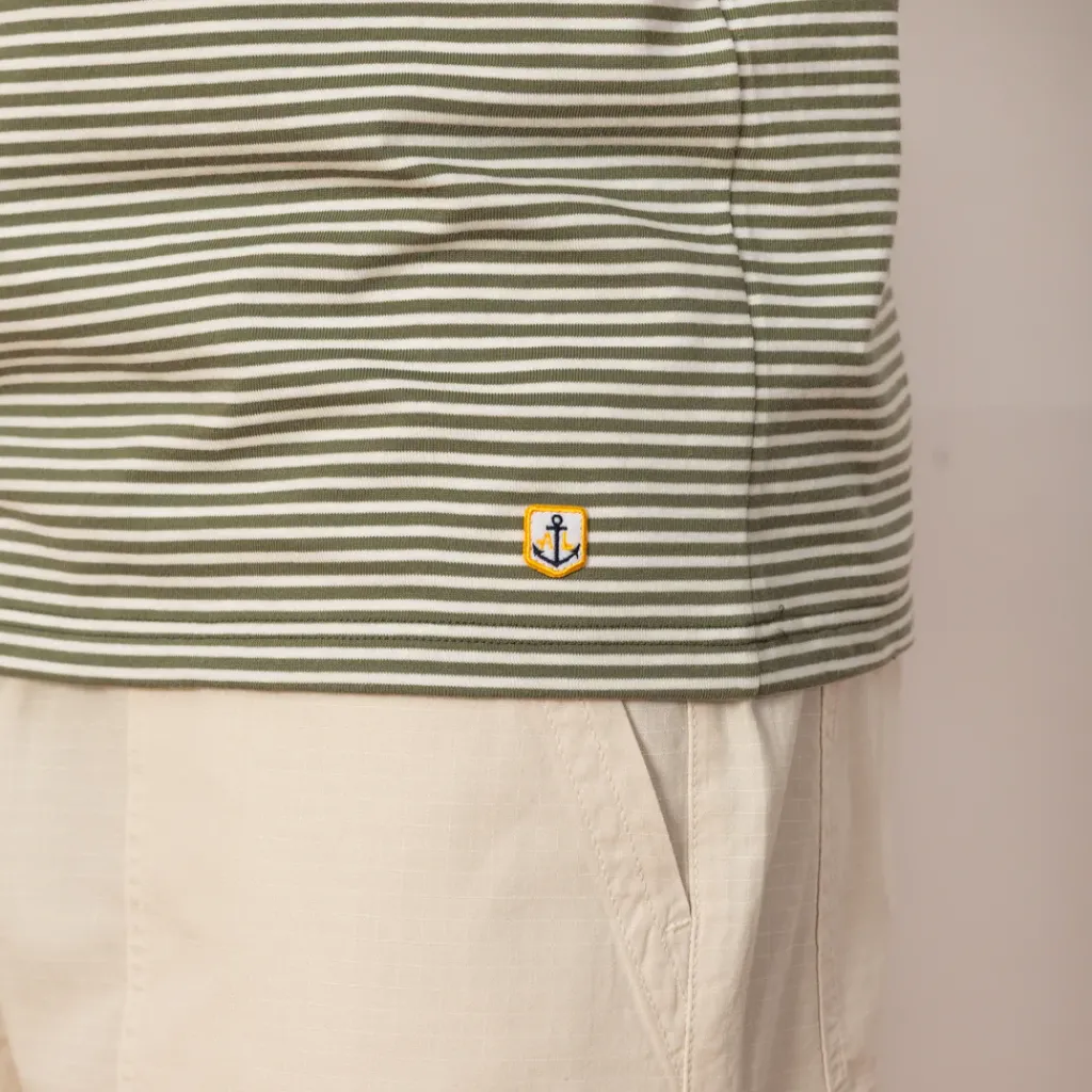 T-Shirts|Armor Lux Heritage Striped Tee - Orto/Milk