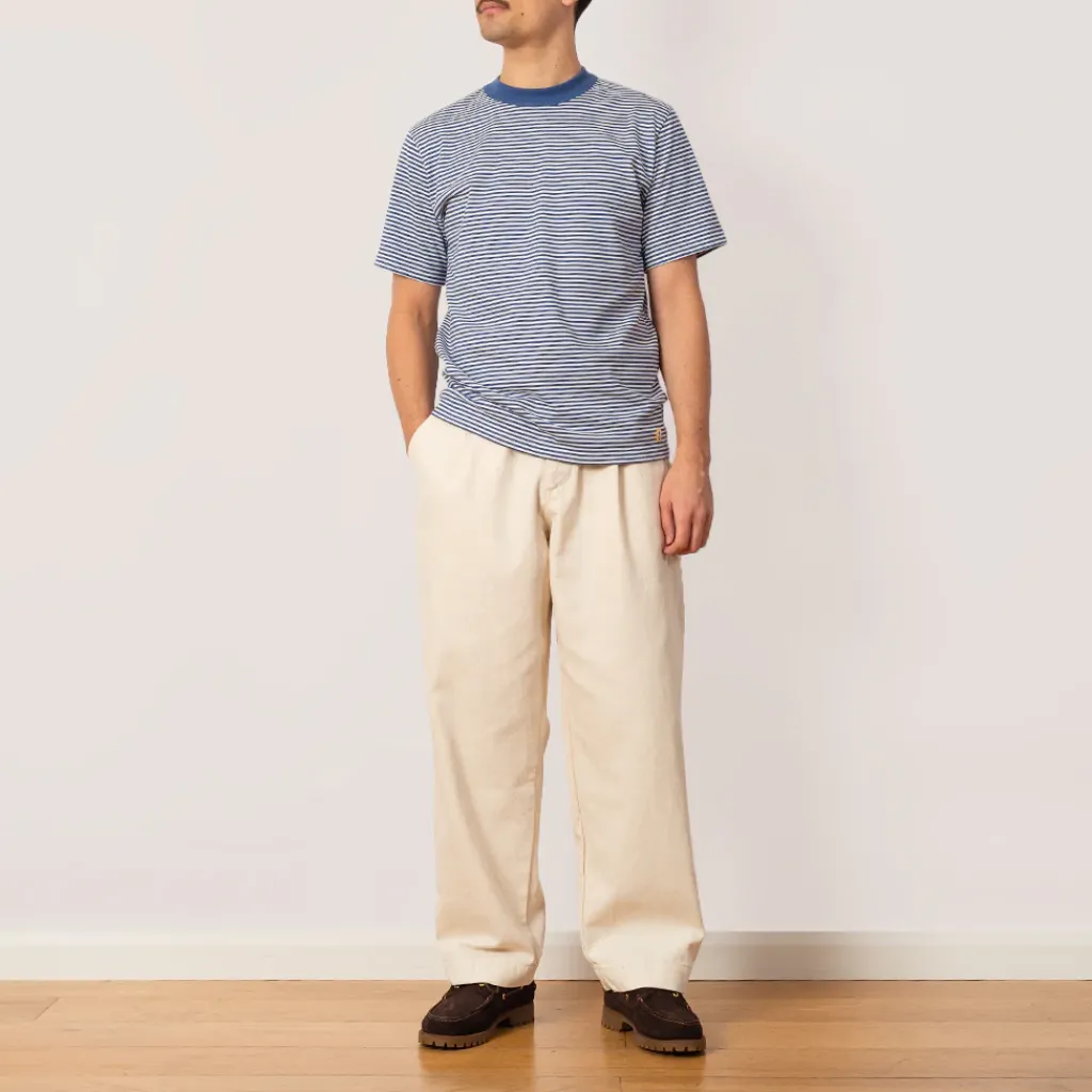 T-Shirts|Armor Lux Heritage Striped T-Shirt - Obscure/Milk