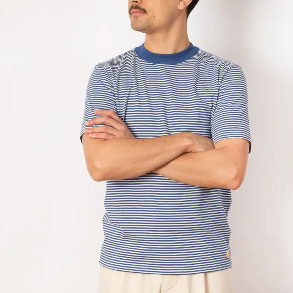 T-Shirts|Armor Lux Heritage Striped T-Shirt - Obscure/Milk