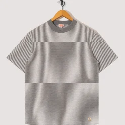 T-Shirts|Armor Lux Heritage Striped T-Shirt - Misty/Milk