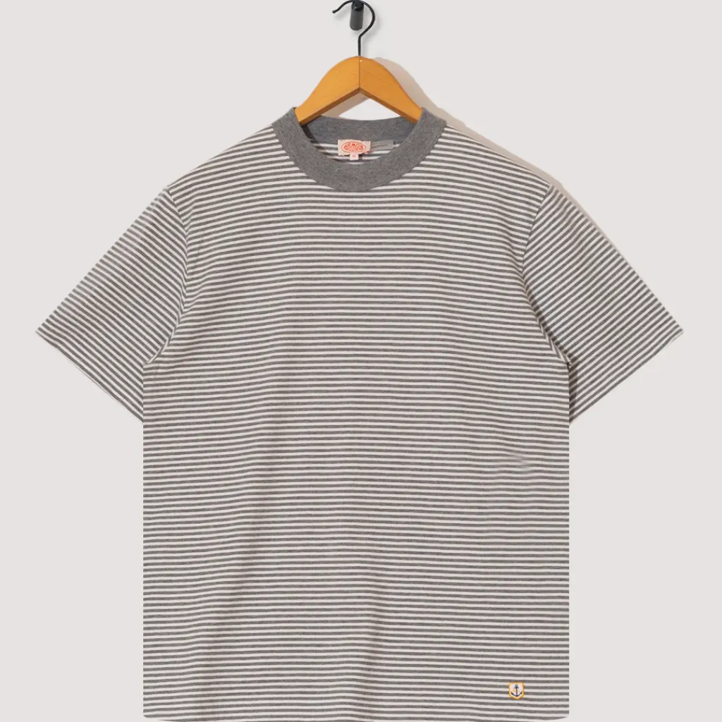 T-Shirts|Armor Lux Heritage Striped T-Shirt - Misty/Milk
