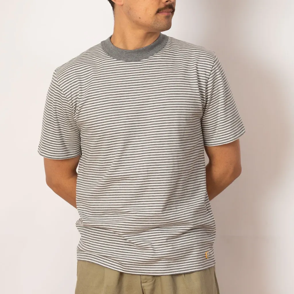 T-Shirts|Armor Lux Heritage Striped T-Shirt - Misty/Milk