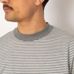 T-Shirts|Armor Lux Heritage Striped T-Shirt - Misty/Milk