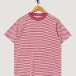 T-Shirts|Armor Lux Heritage Striped T-Shirt - Malaga/Milk