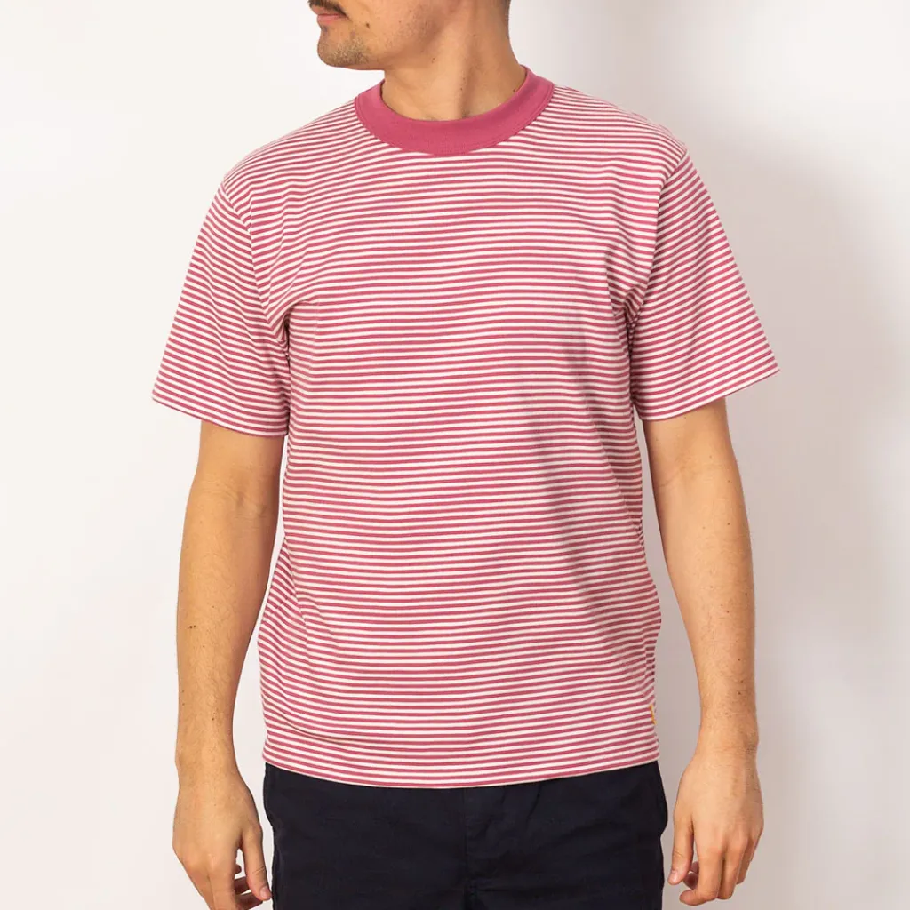 T-Shirts|Armor Lux Heritage Striped T-Shirt - Malaga/Milk