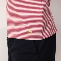 T-Shirts|Armor Lux Heritage Striped T-Shirt - Malaga/Milk