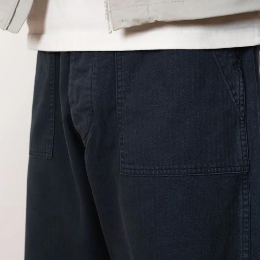 Trousers|OrSlow Herringbone Fatigue Pants - Navy