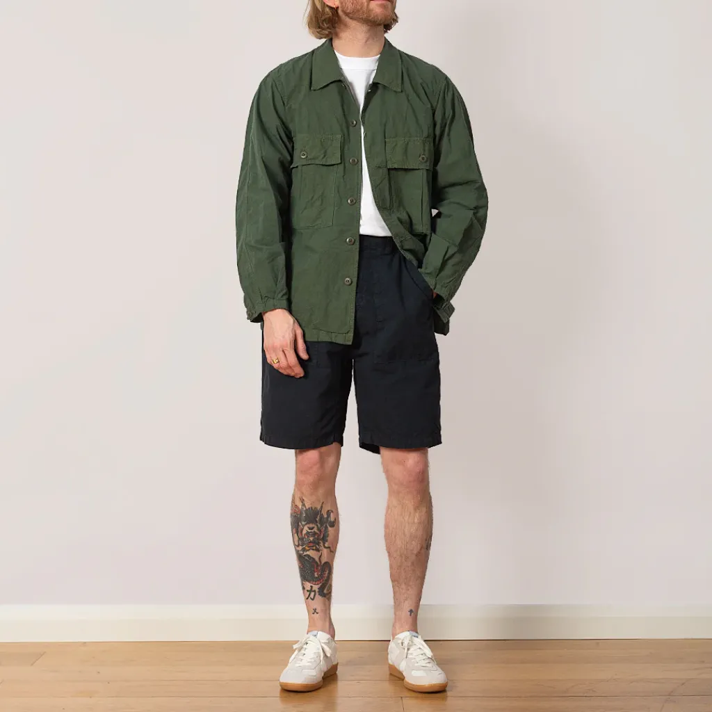 Shorts|Sage De Cret High Density Peg Top Baker Shorts - Navy