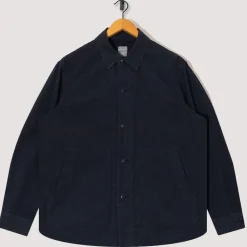 Jackets|Sage De Cret High Density Shirt Jacket - Navy