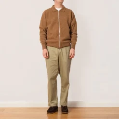 Knitwear|Howlin High Pressure Zip Knit - Nut Mix