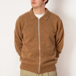 Knitwear|Howlin High Pressure Zip Knit - Nut Mix
