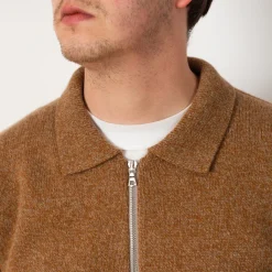 Knitwear|Howlin High Pressure Zip Knit - Nut Mix