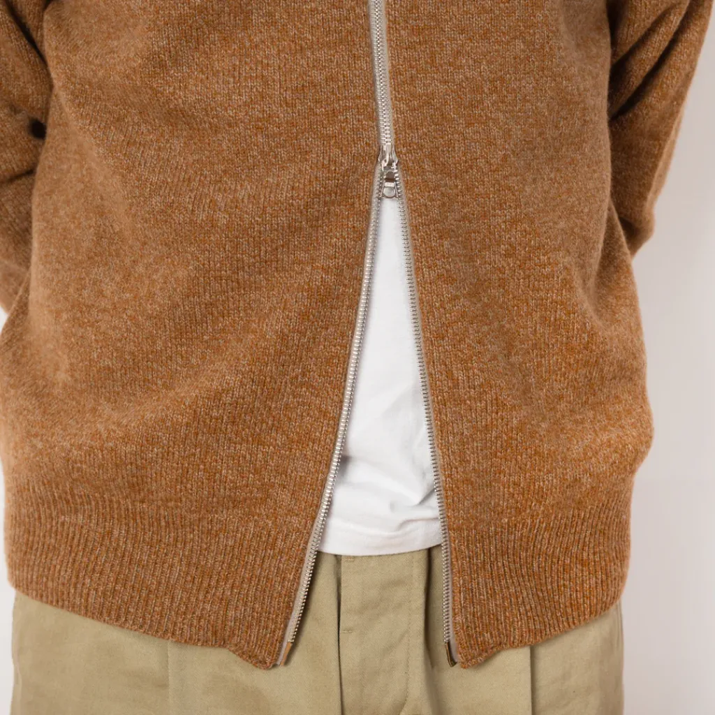 Knitwear|Howlin High Pressure Zip Knit - Nut Mix