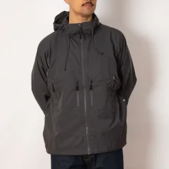 Jackets|Pop Trading Company Hooded O Jacket - Charcoal