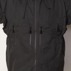 Jackets|Pop Trading Company Hooded O Jacket - Charcoal
