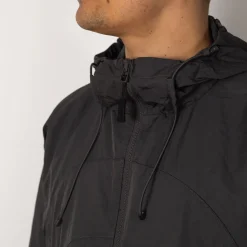 Jackets|Pop Trading Company Hooded O Jacket - Charcoal
