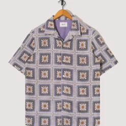 Shirts|NN07 Julio Crochet Shirt 5391 - Violet