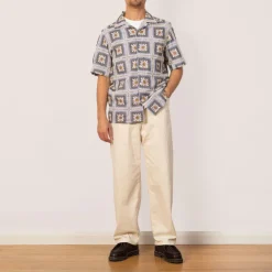 Shirts|NN07 Julio Crochet Shirt 5391 - Violet