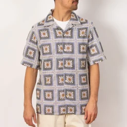 Shirts|NN07 Julio Crochet Shirt 5391 - Violet