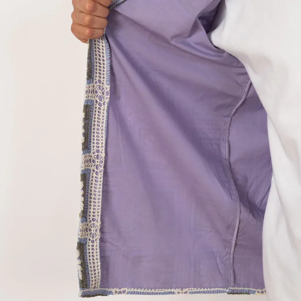 Shirts|NN07 Julio Crochet Shirt 5391 - Violet