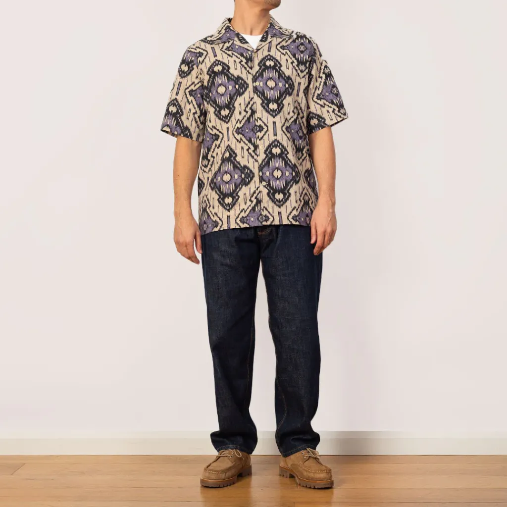 Shirts|NN07 Julio Shirt 5396 - Violet Ikat