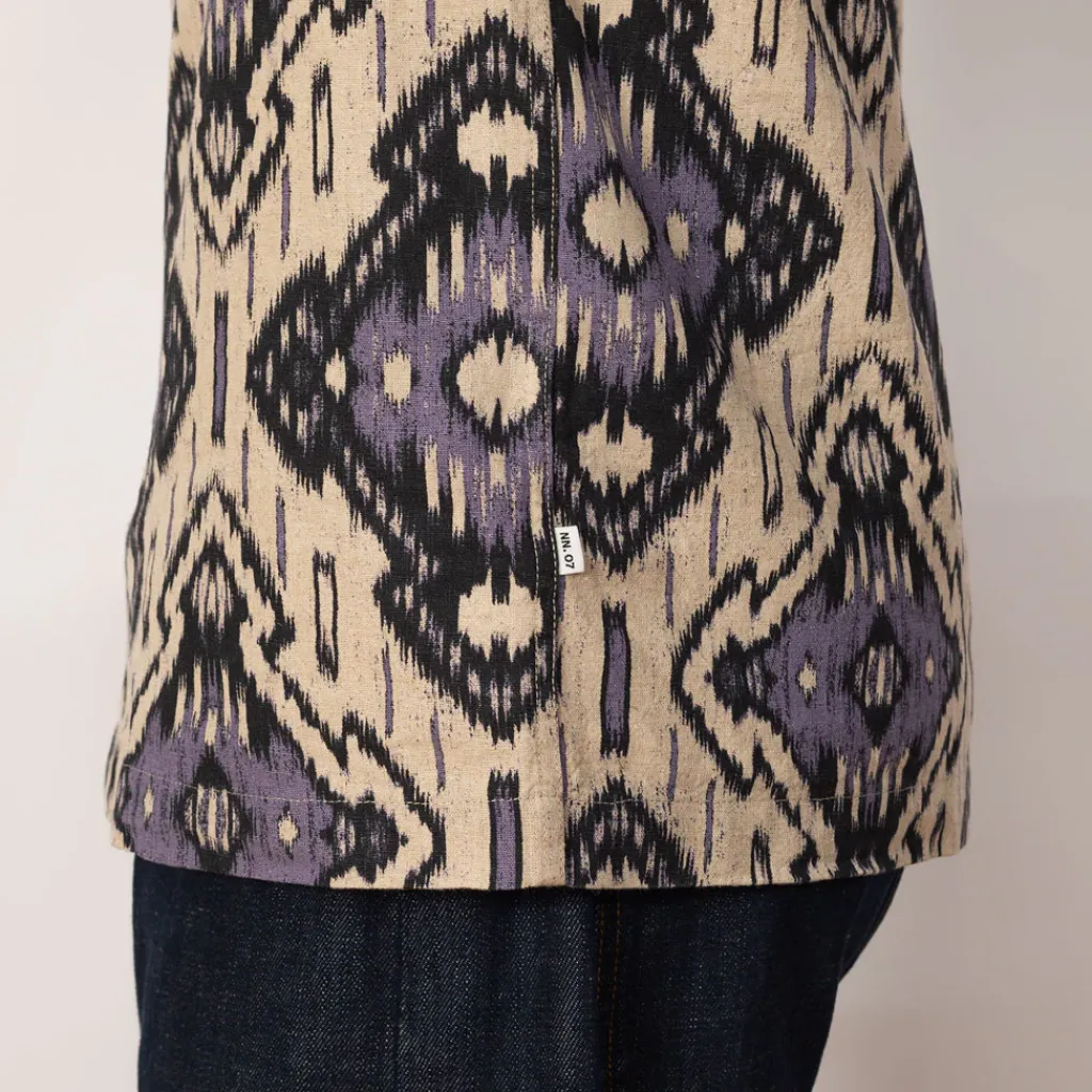Shirts|NN07 Julio Shirt 5396 - Violet Ikat