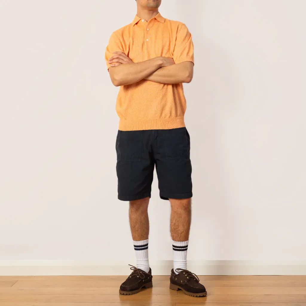 Knitwear|Beams Plus Knit Boucle Polo - Orange