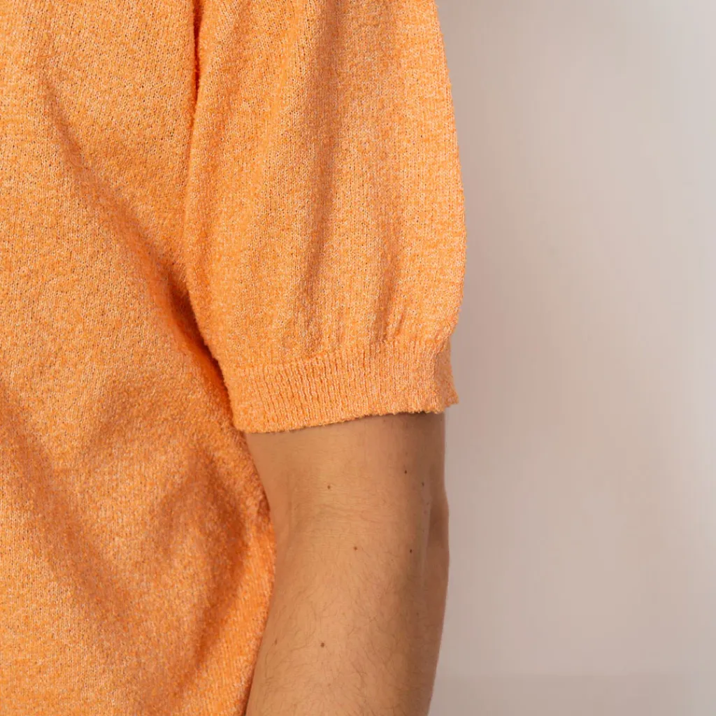 Knitwear|Beams Plus Knit Boucle Polo - Orange