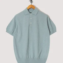 Knitwear|Beams Plus Knit Boucle Polo - Sax
