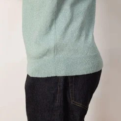 Knitwear|Beams Plus Knit Boucle Polo - Sax