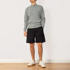 Shirts|Beams Plus Knit Polo 12G - Ice Blue