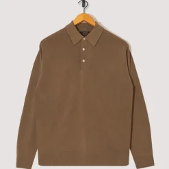 Shirts|Beams Plus Knit Polo 12G - Mocha