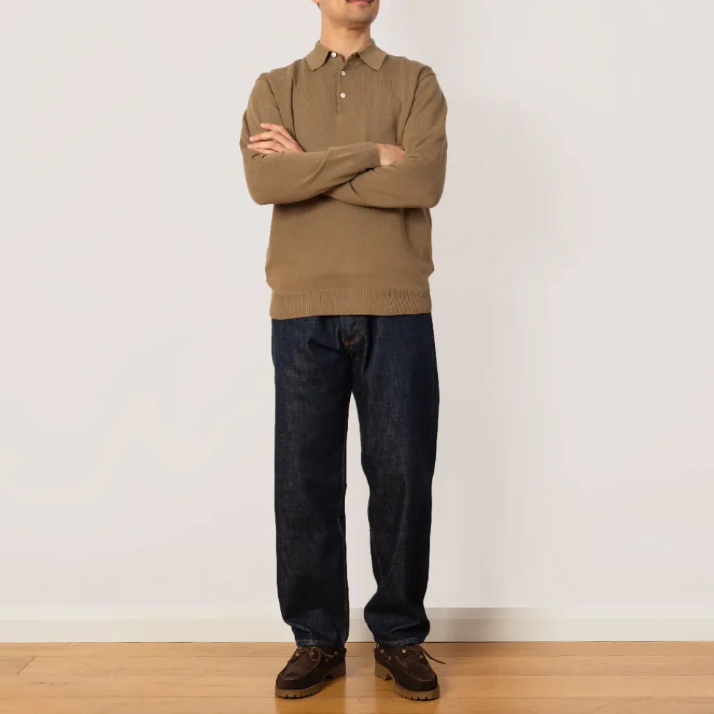 Shirts|Beams Plus Knit Polo 12G - Mocha