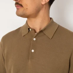 Shirts|Beams Plus Knit Polo 12G - Mocha