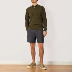 Shirts|Beams Plus Knit Polo 12G - Olive