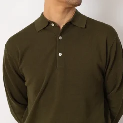 Shirts|Beams Plus Knit Polo 12G - Olive