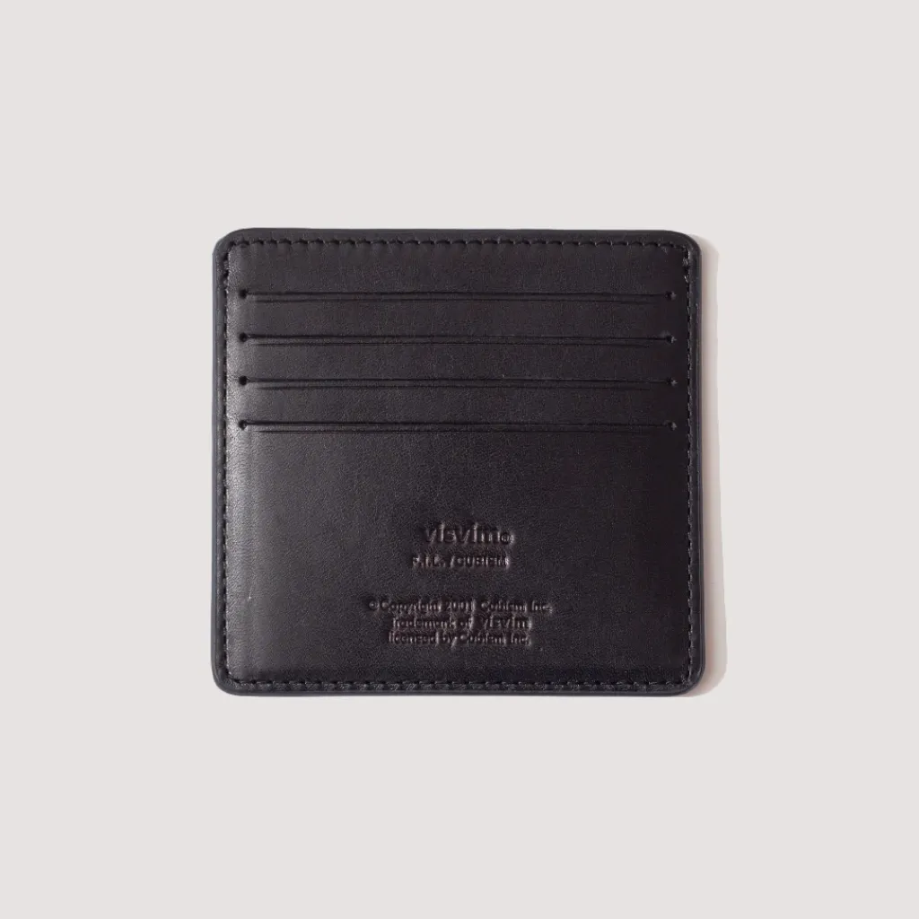 Wallets|Visvim Leather Card Case - Black
