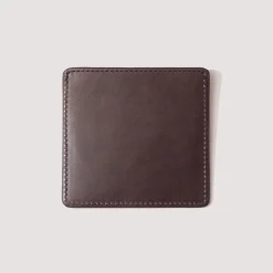 Wallets|Visvim Leather Card Case - Dark Brown