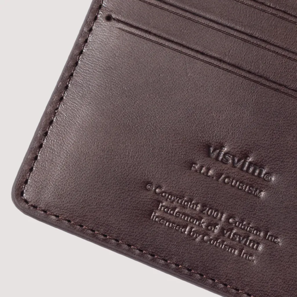 Wallets|Visvim Leather Card Case - Dark Brown