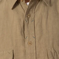 Shirts|Kapital Linen Clip Shirt - Beige