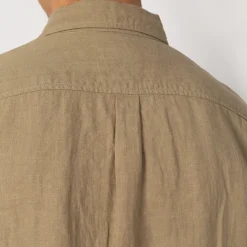 Shirts|Kapital Linen Clip Shirt - Beige