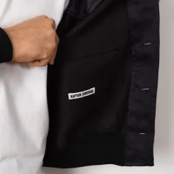 Jackets|Kaptain Sunshine Linen Flight Jacket - Navy