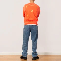 Sweatshirts|Pop Trading Company Logo Crew Sweat - Island Poppy