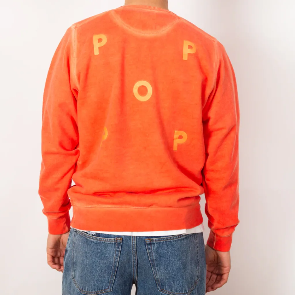 Sweatshirts|Pop Trading Company Logo Crew Sweat - Island Poppy