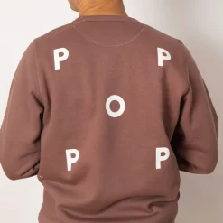 Sweatshirts|Pop Trading Company Logo Crewneck Sweatshirt - Mauve