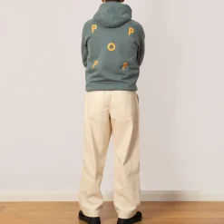 Sweatshirts|Pop Trading Company Logo Hooded Sweat - Stormy Sea