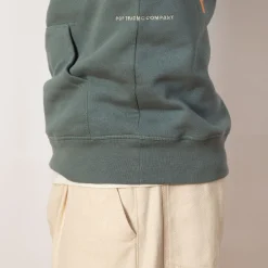 Sweatshirts|Pop Trading Company Logo Hooded Sweat - Stormy Sea
