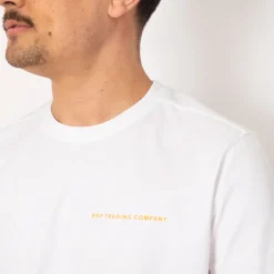 T-Shirts|Pop Trading Company Logo Tee - White/Island Poppy
