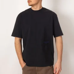 T-Shirts|Stone Island Marina Logo T-Shirt - Navy Blue (V0020)