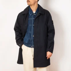Jackets|Stone Island Long Mac - Navy Blue (V0020)